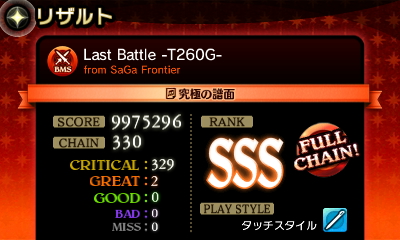 Last Battle -T260G- 究極の譜面